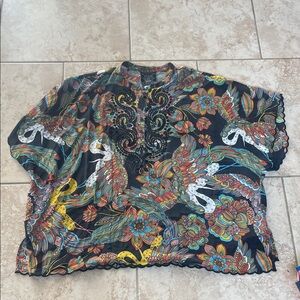 Johnny Was Jade top size large